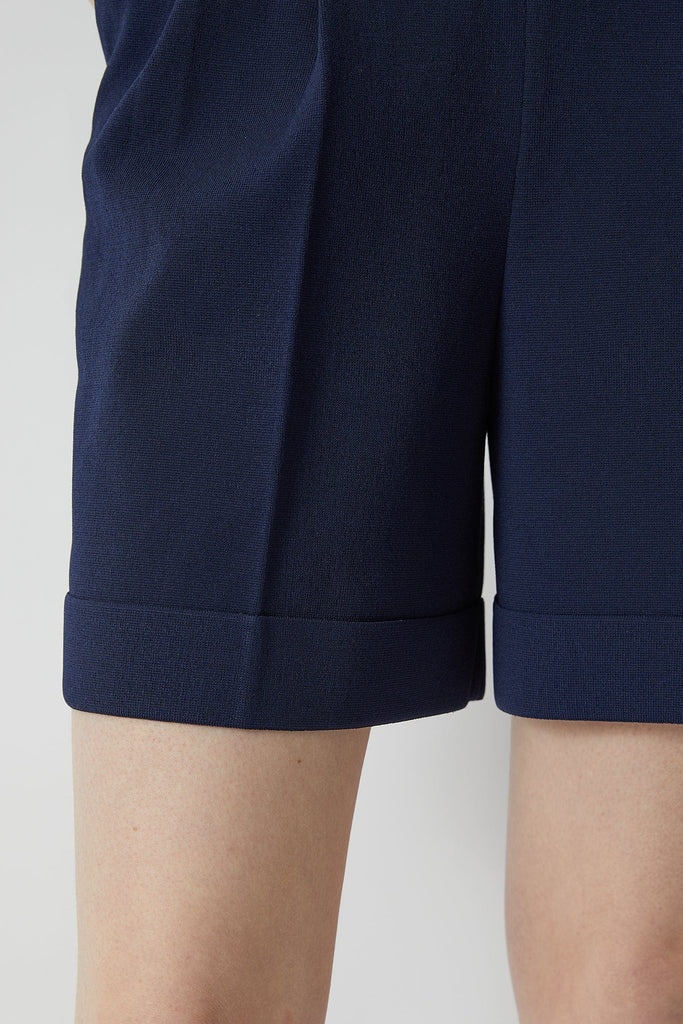 RVN Pants Crepe Knit Bermuda Shorts