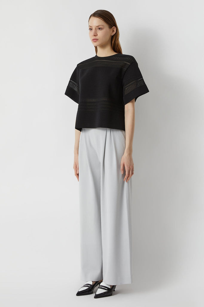 RVN Pullover Techno Grid Cropped T-Shirt