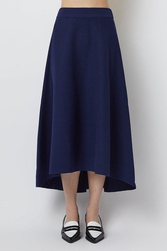 RVN Skirt S High-Low Knit Skirt