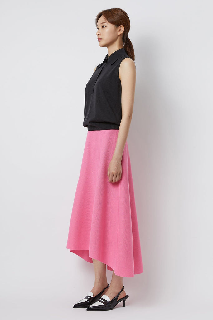 RVN Skirt S High-Low Knit Skirt