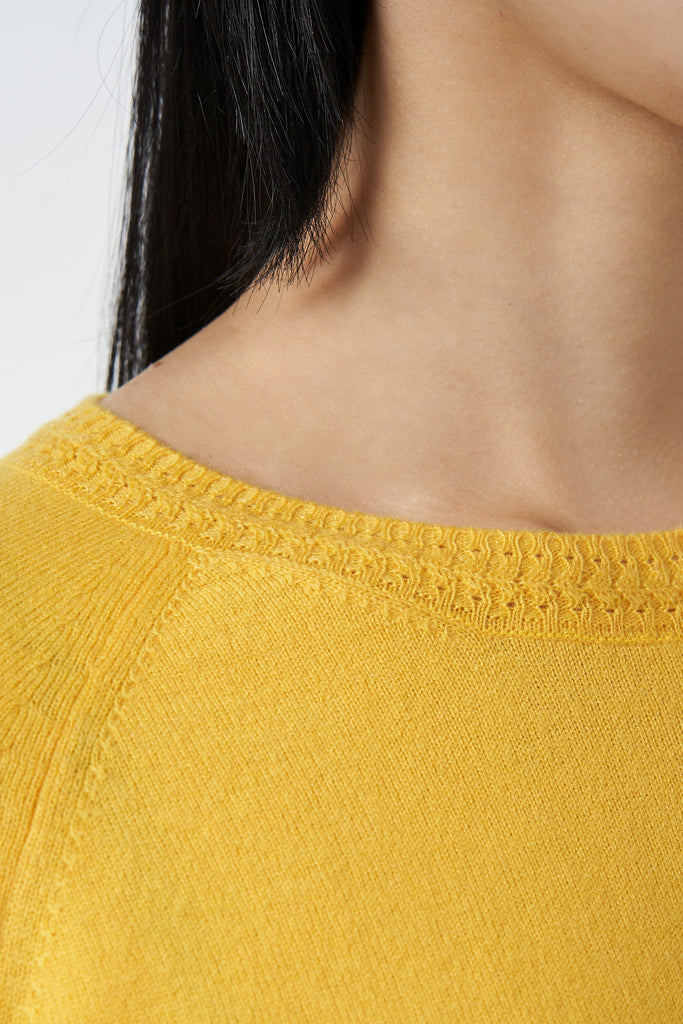 RVN Pullover Cashmere Lace Knit Pullover