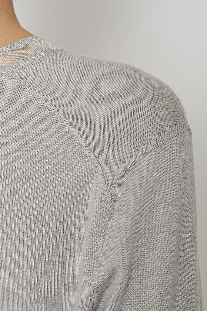 RVN Pullover Silk Cashmere V-Neck Sweater