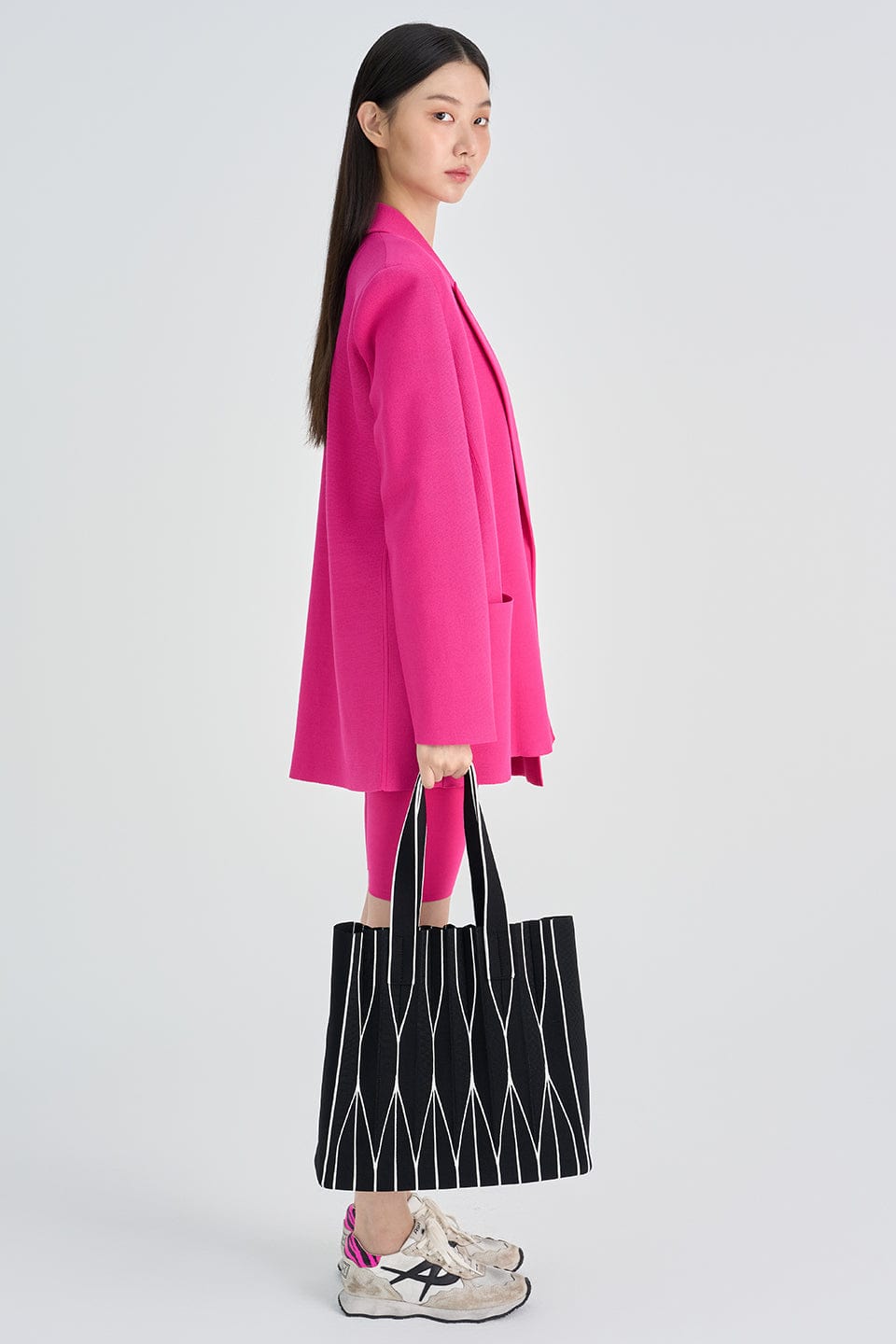 RVN Bag M Origami Pleated Medium Knit Bag