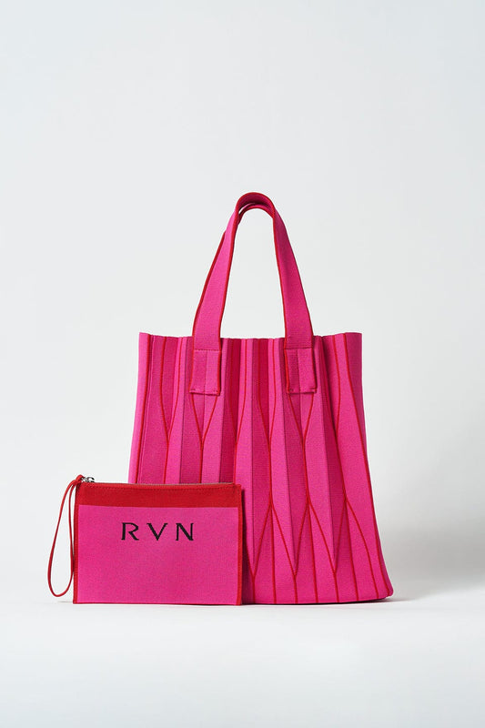 RVN Bag M Origami Pleated Medium Knit Bag