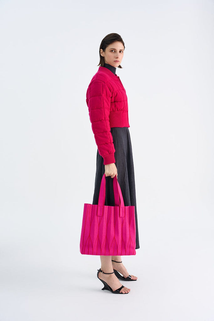 RVN Bag M Origami Pleated Medium Knit Bag