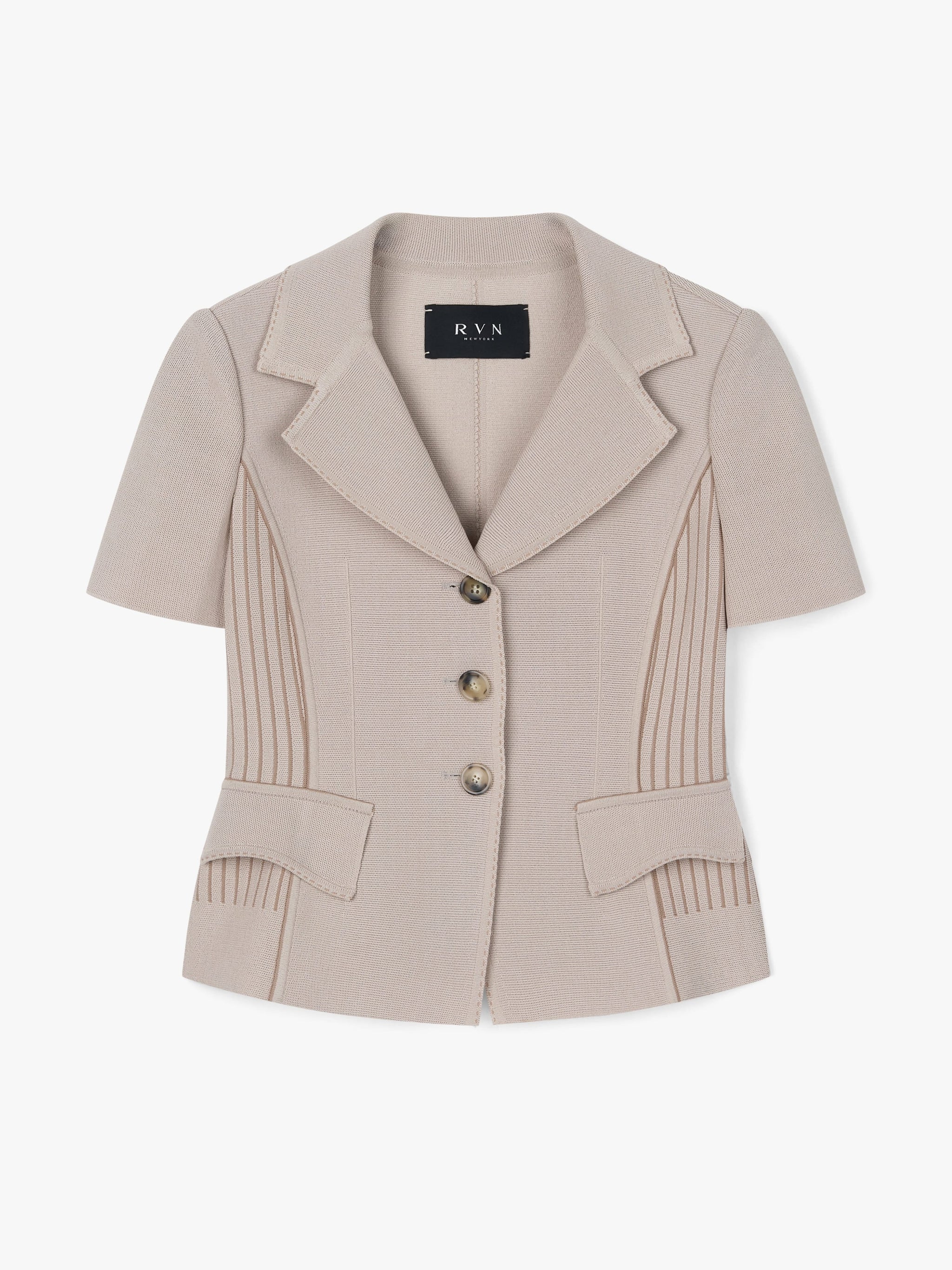 VEQUM】CURVE ARM SHORT JACKET VEQUM（VEQUM）の「【VEQUM】CURVE ARM 