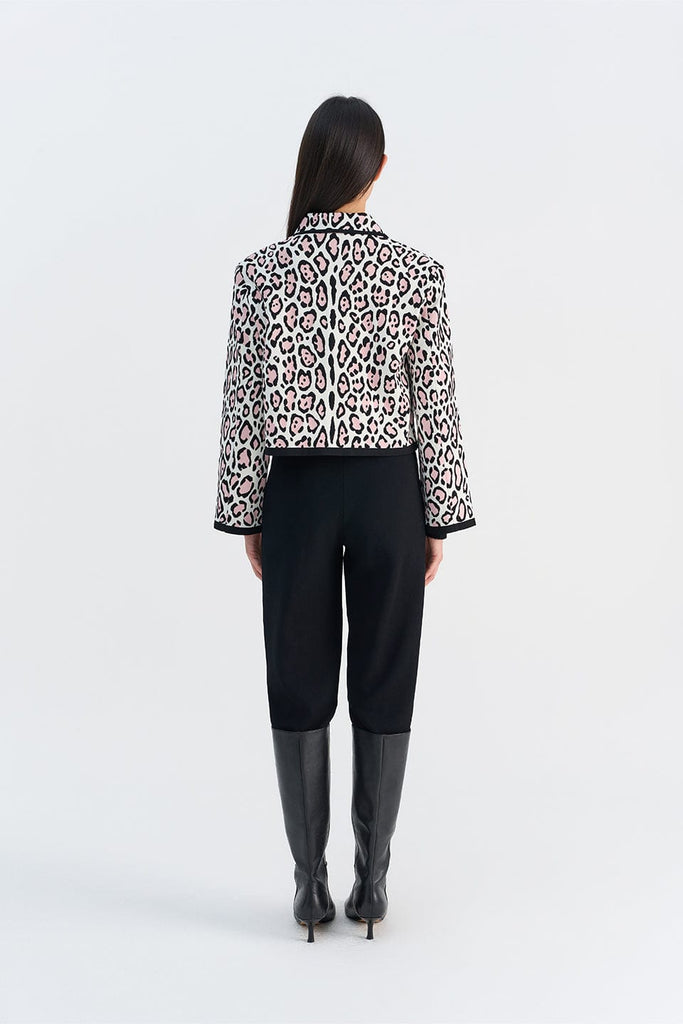RVN Jacket Leopard Knit Jacket