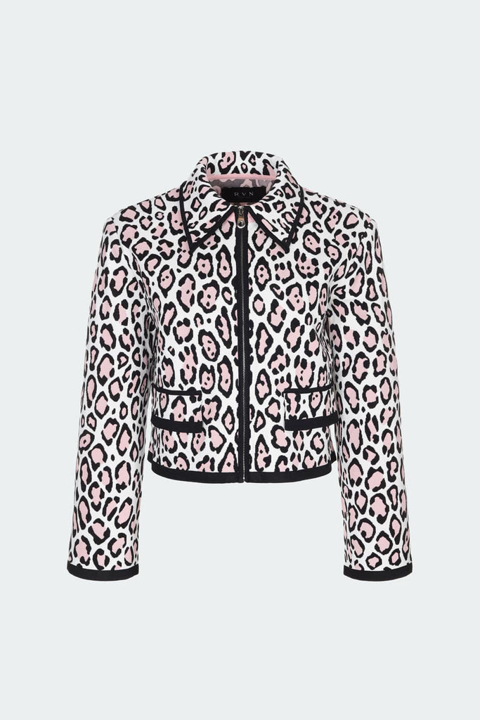 RVN Jacket Leopard Knit Jacket