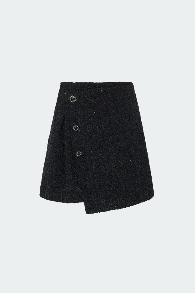 RVN Pants Sequins Knit Shorts