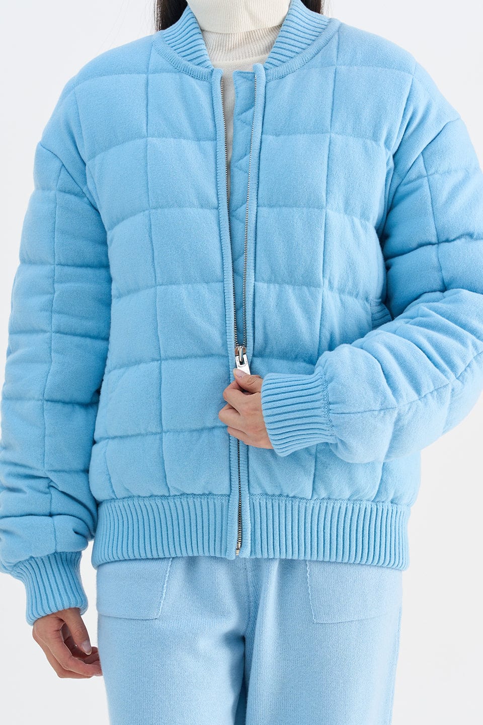 RVN Puffer Wool Long Knit Puffer