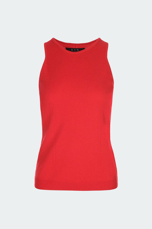 RVN Pullover One Cashmere Knit Tank Top