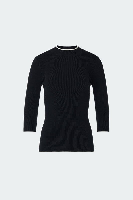 RVN Pullover S Mock Turtleneck Knit Top