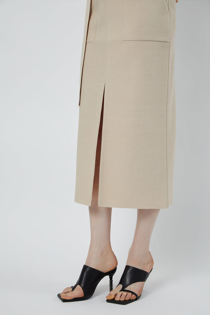 RVN Skirt Front Slit Knit Skirt