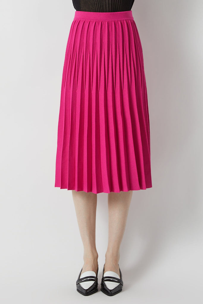 Pleated Knit Jacquard Skirt – RVN Official