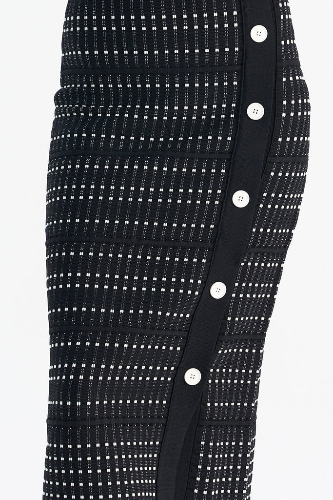 RVN Skirt Two-Tone Dot Knit Skirt