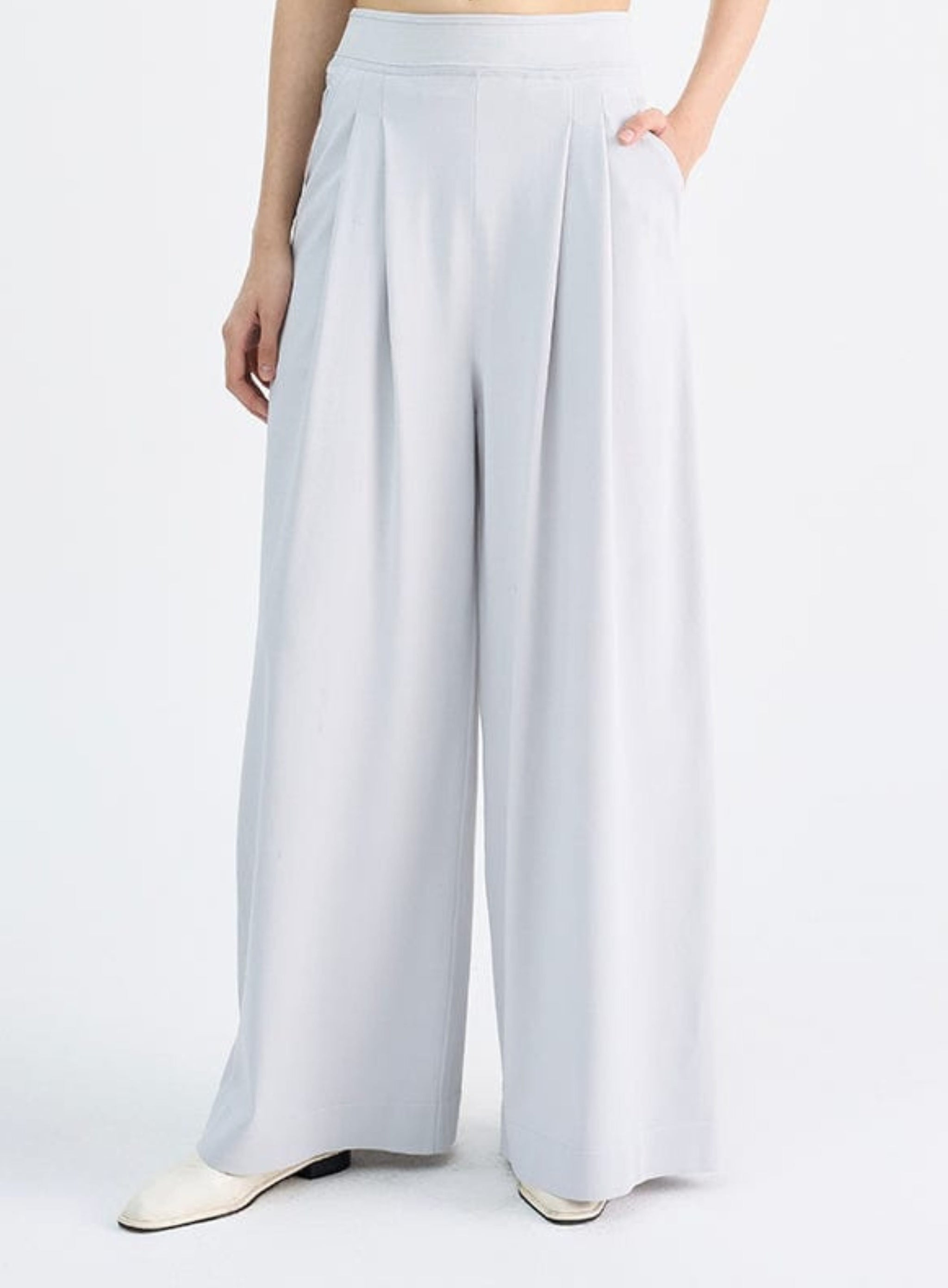 Sora Pleated Wide Pants – RVN