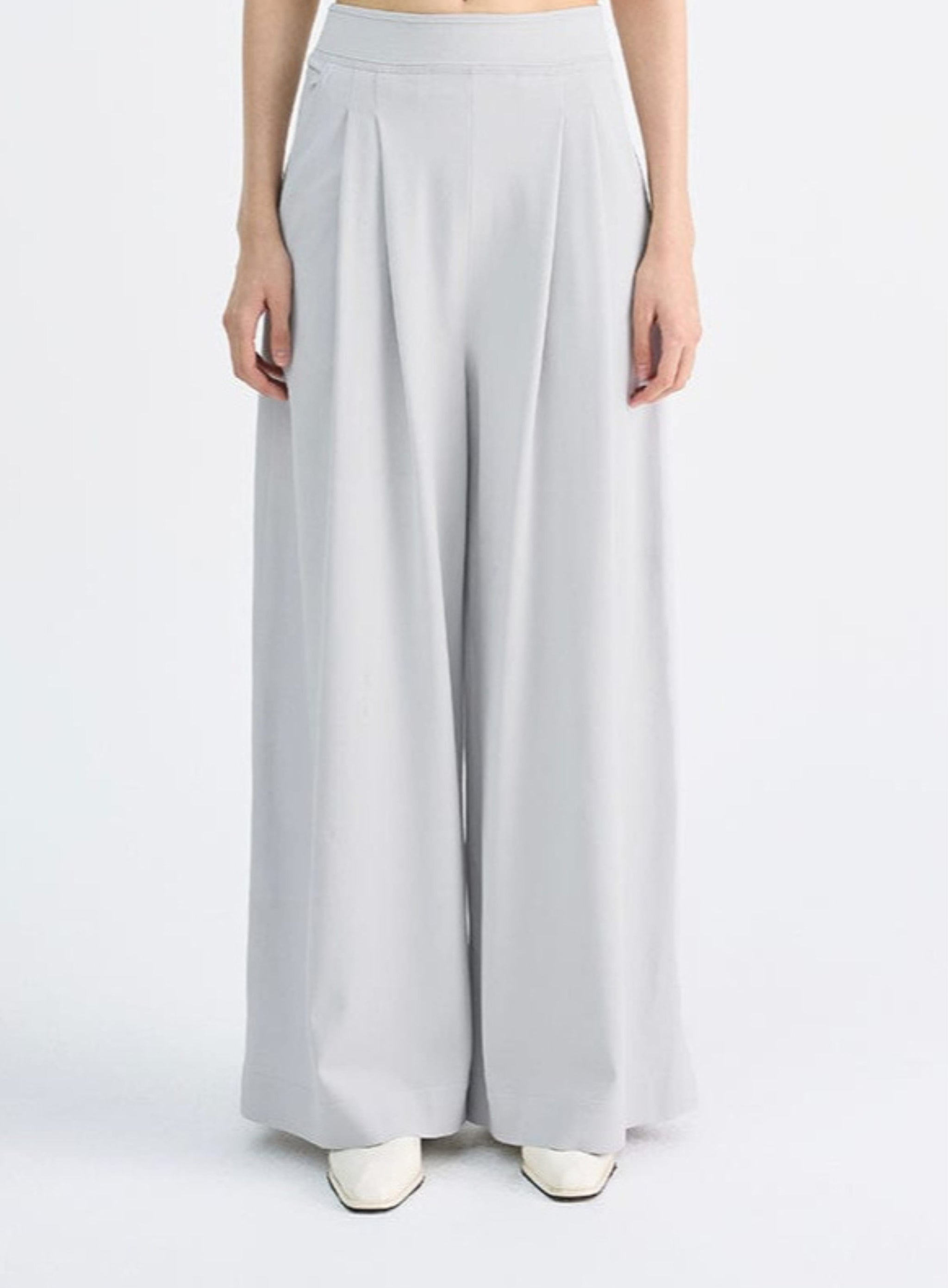 Sora Pleated Wide Pants – RVN