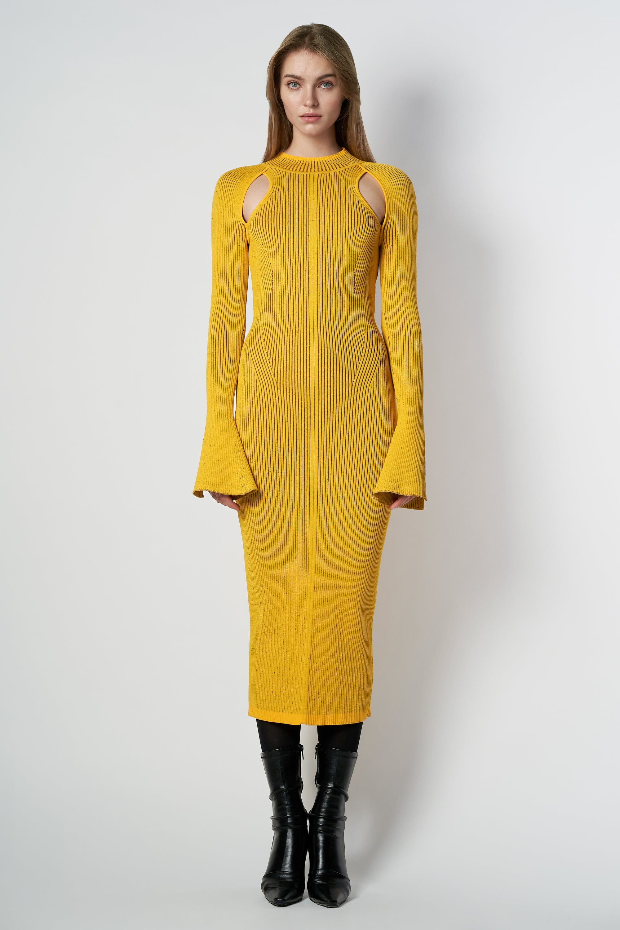 rhyme combo slip knit dress Rhyme Combo Slip Knit Dress