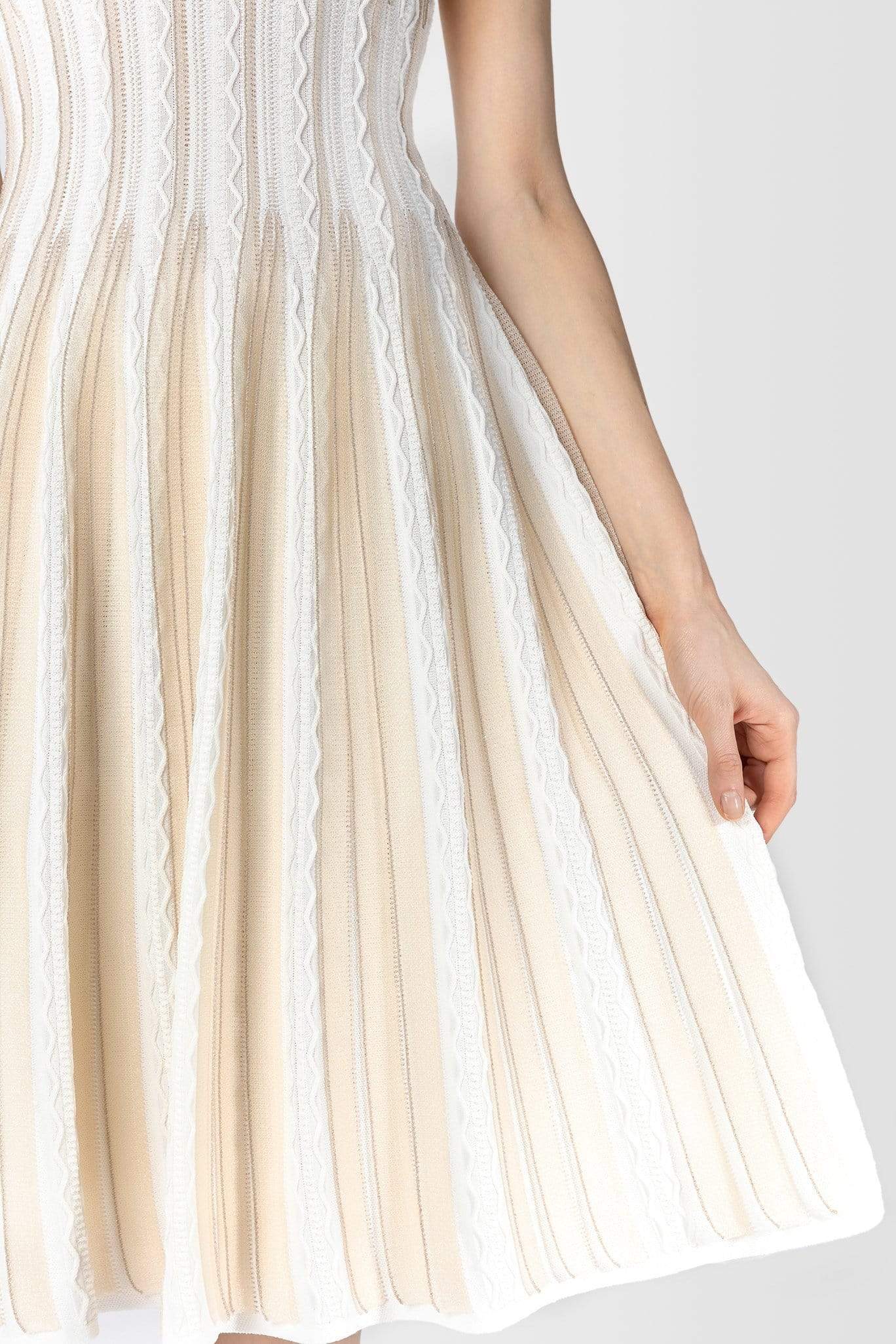 Ruffle Off-Shoulder Knit Dress(Ivory) M / Ivory Ruffle Off-Shoulder Knit Dress(Ivory) M / Ivory