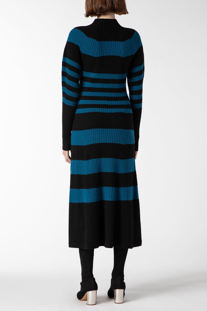 RVN Dress S Stripe Turtleneck Dress