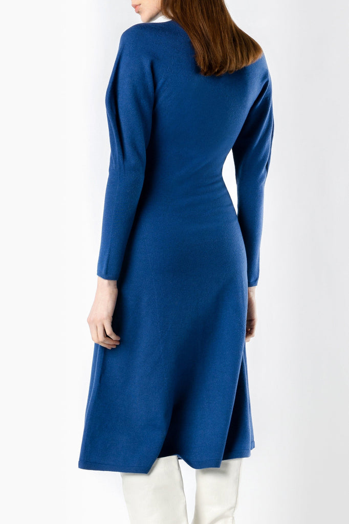 Seamless Turtleneck Dress(Blue)