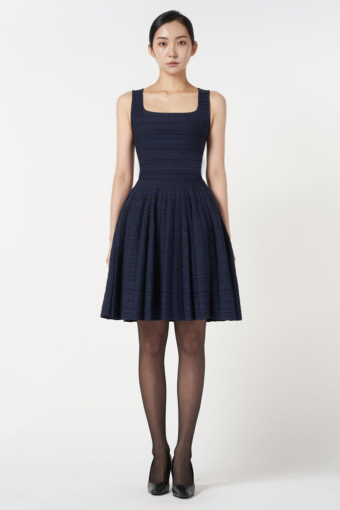 RVN Dress Two-Tone Dot Dress