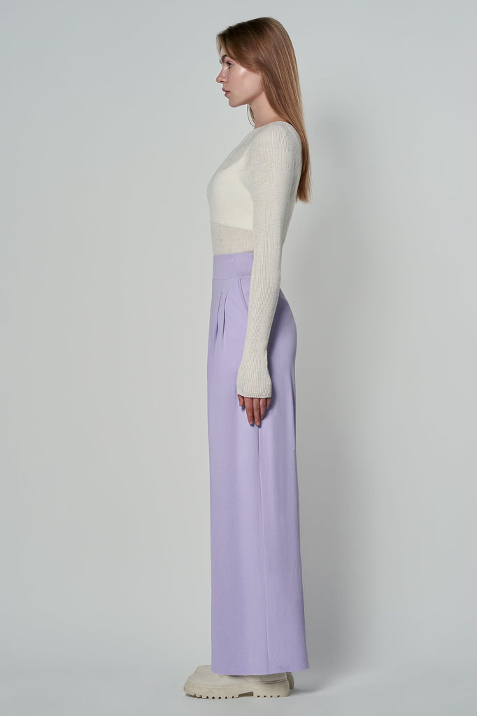 RVN Pants S Crepe Wide Pants