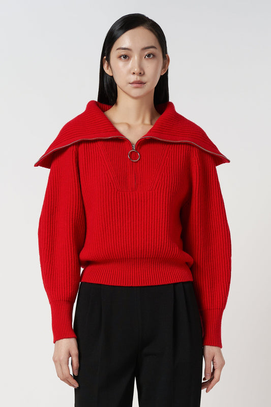 RVN Pullover One Cashmere Half Zip-up Pullover